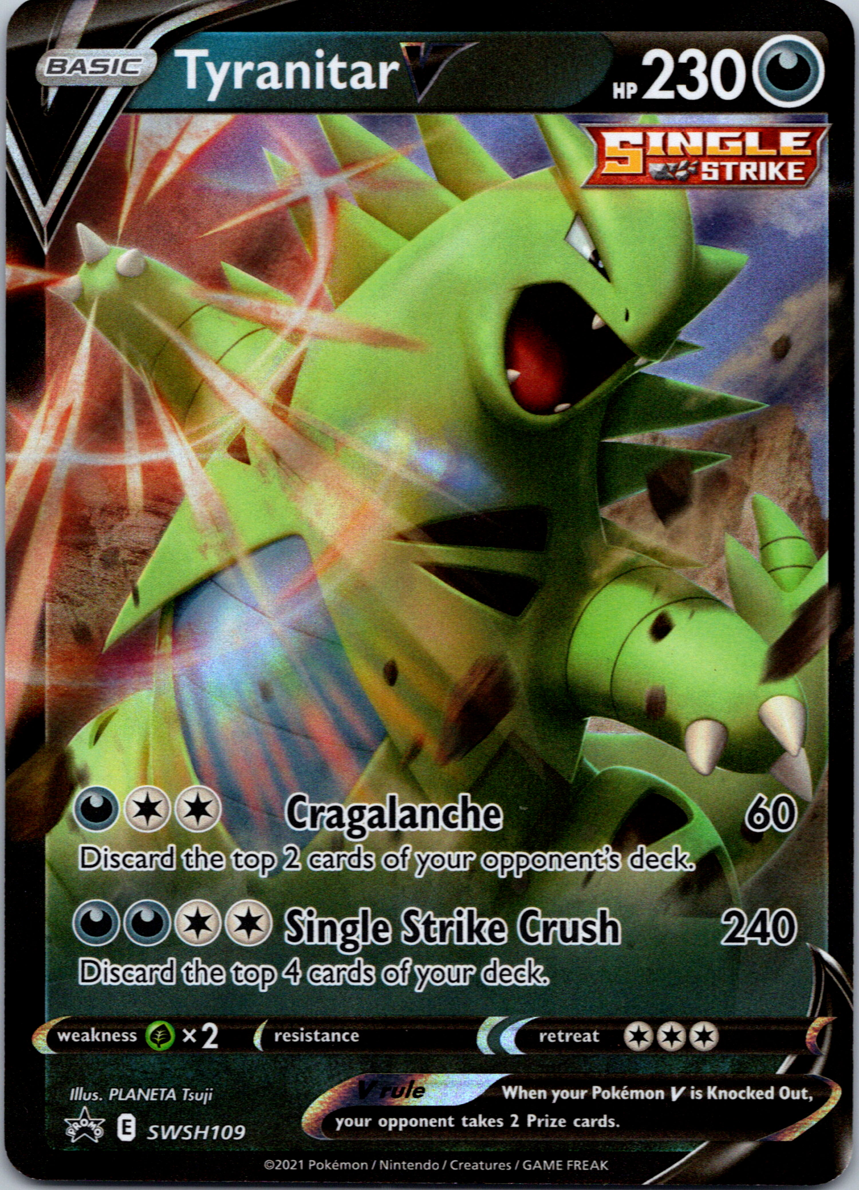 Tyranitar V (SWSH109) [Sword & Shield: Black Star Promos]