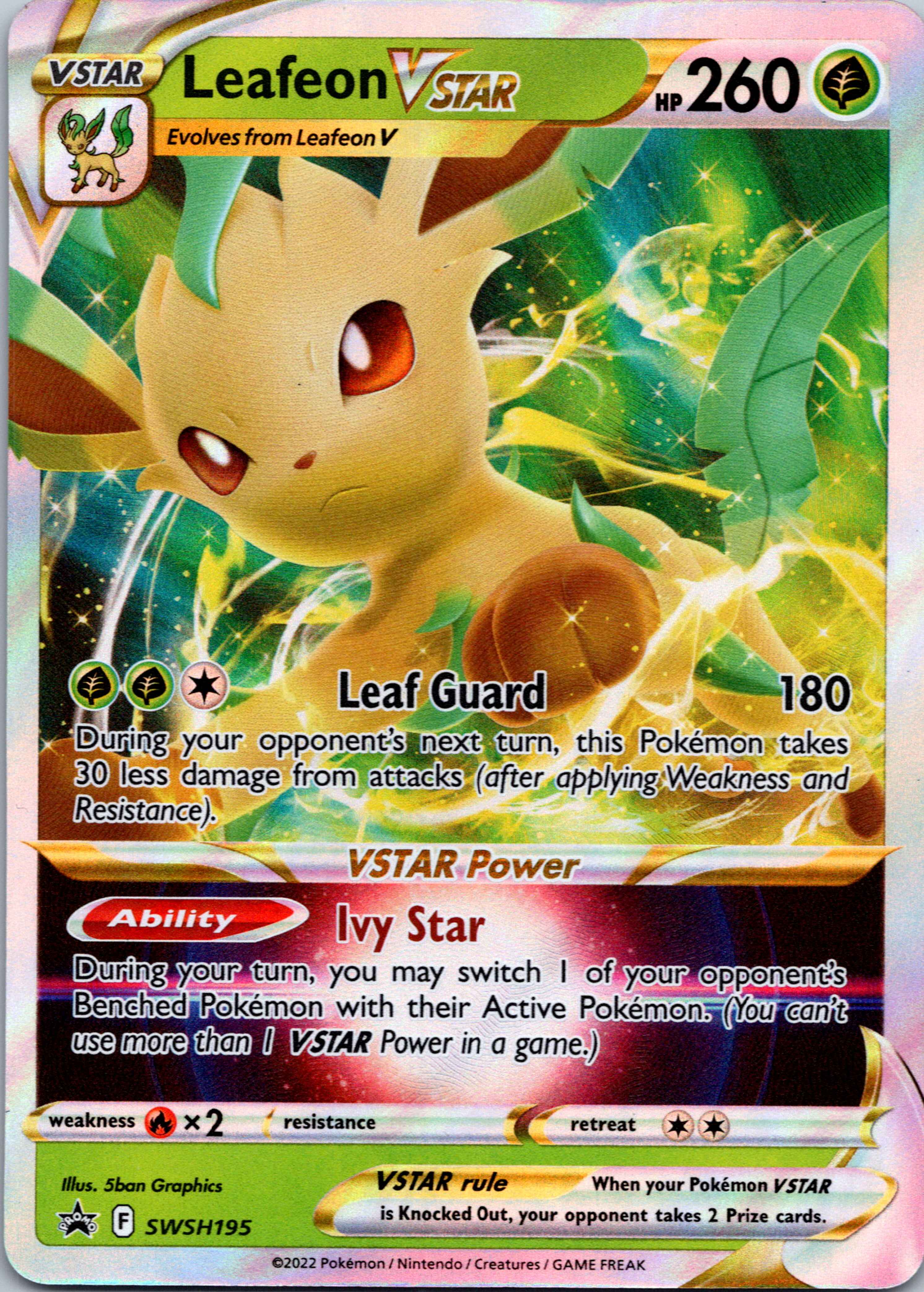 Leafeon VSTAR (SWSH195) [Sword & Shield: Black Star Promos]