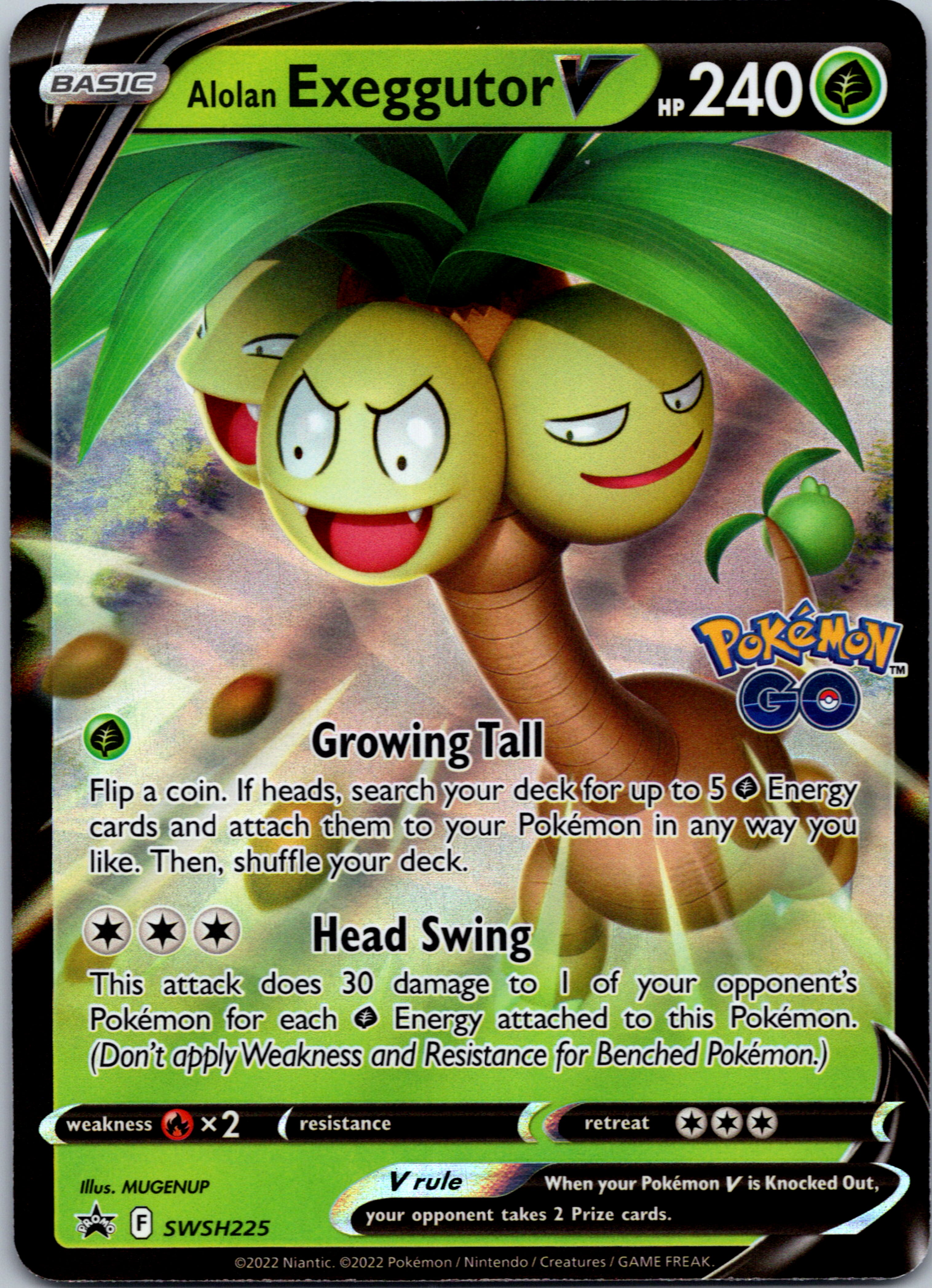 Alolan Exeggutor V (SWSH225) [Sword & Shield: Black Star Promos]