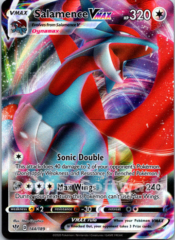 Salamence VMAX (144/189) [SWSH03: Darkness Ablaze]