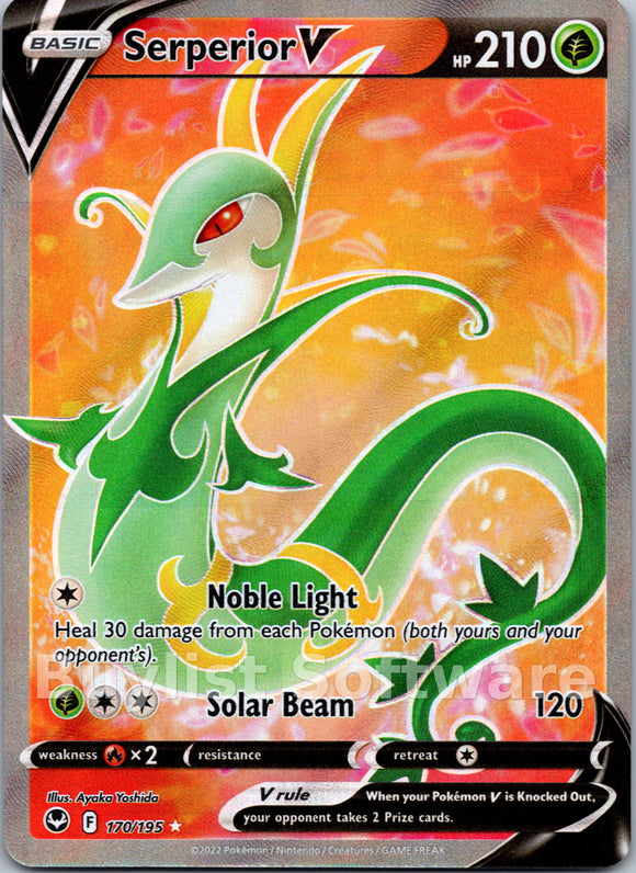 Serperior V (170/195) [Sword & Shield: Silver Tempest]