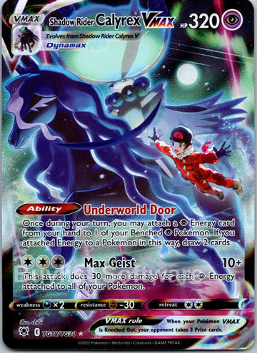 Shadow Rider Calyrex VMAX [TG18/TG30] [Astral Radiance Trainer Gallery] Holofoil