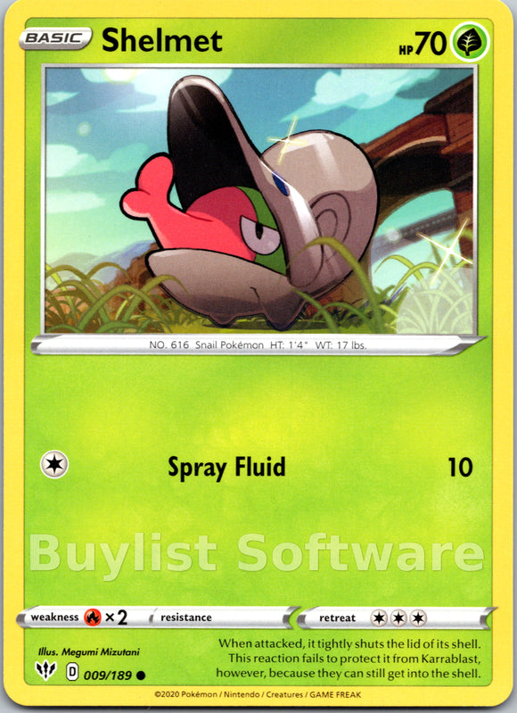 Shelmet (009/189) [SWSH03: Darkness Ablaze]