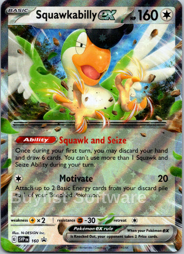 Squawkabilly ex -[160] [Scarlet & Violet Promo Cards] Holofoil