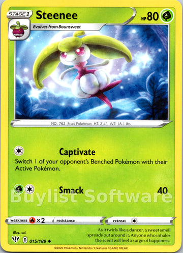 Steenee (015/189) [SWSH03: Darkness Ablaze]