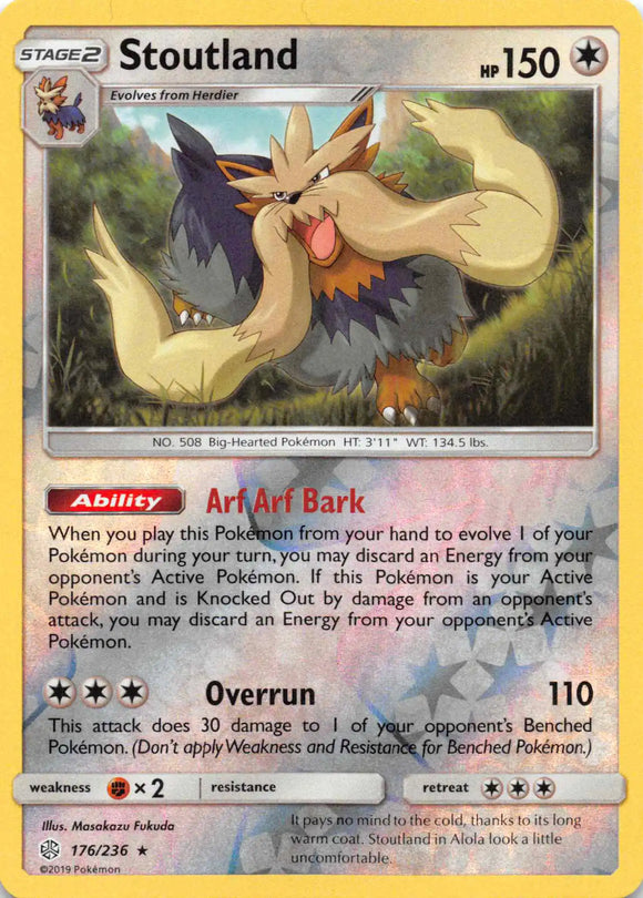 Stoutland [176/236] [Cosmic Eclipse] Reverse Holofoil