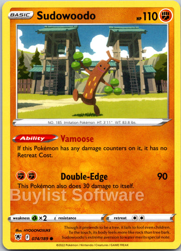 Sudowoodo [074/189] [Astral Radiance]