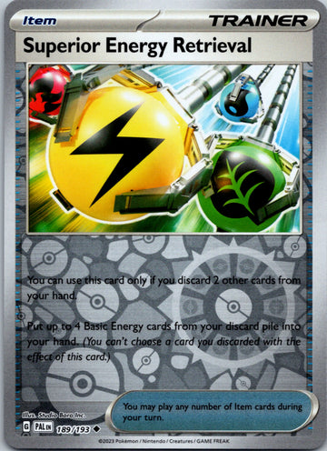 Superior Energy Retrieval - 189/193 [189/193] [Paldea Evolved] Reverse Holofoil