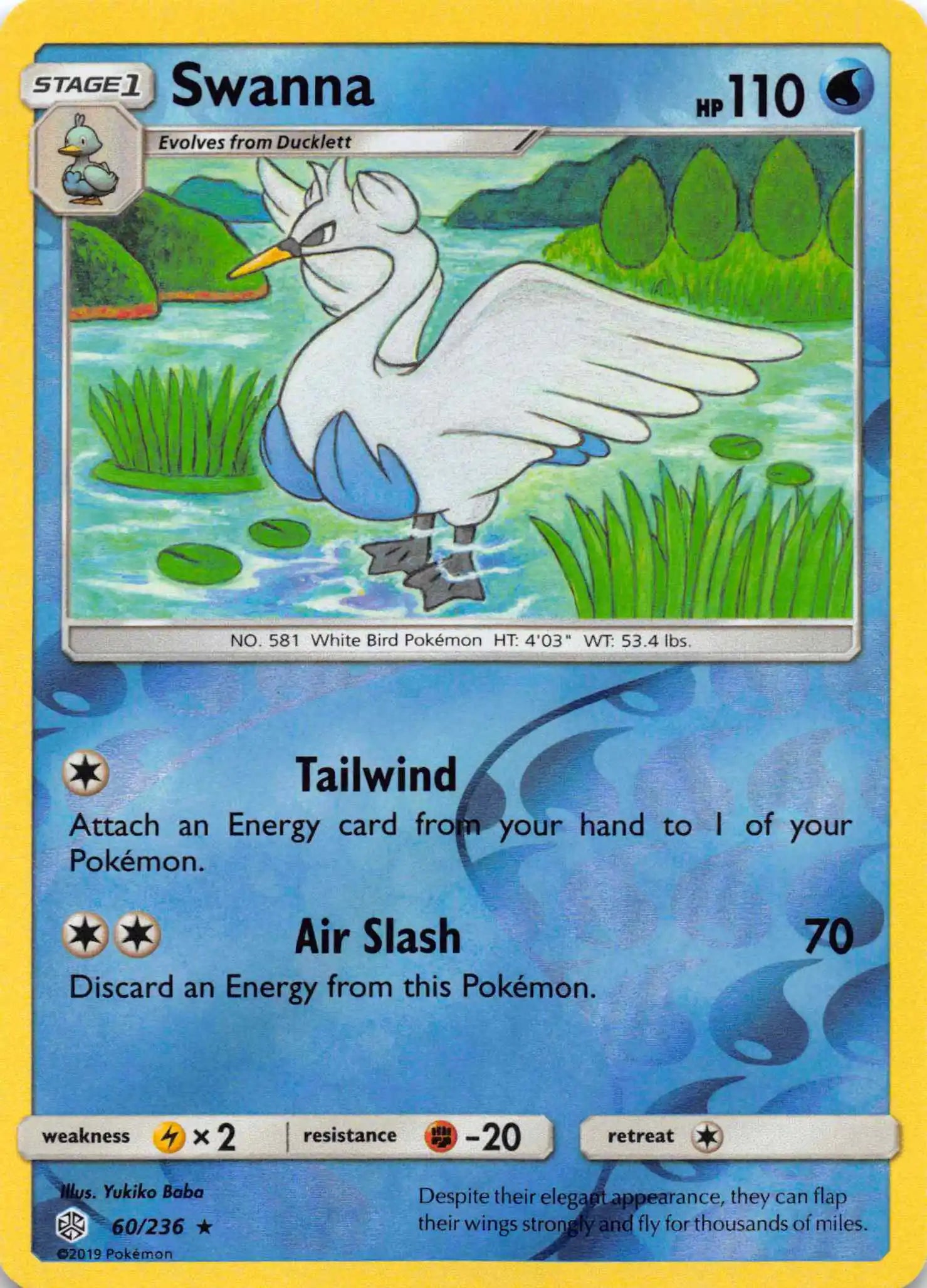 Swanna [60/236] [Cosmic Eclipse] Reverse Holofoil