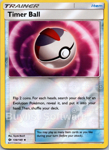 Timer Ball [134/149] [Sun & Moon Base Set] Reverse Holofoil