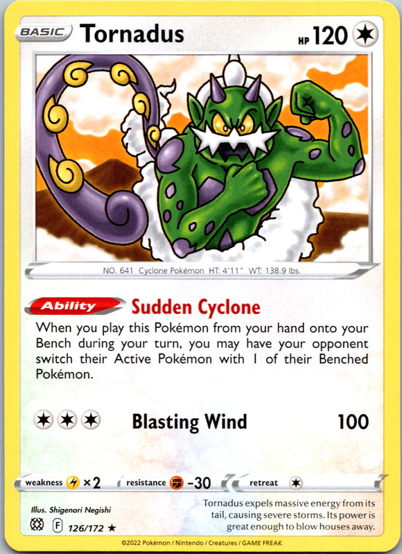 Tornadus [126/172] [Brilliant Stars] Reverse Holofoil