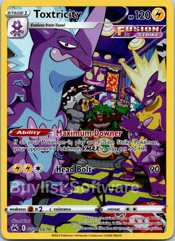 Toxtricity (GG09/GG70) [Sword & Shield: Crown Zenith]