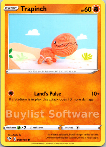 Trapinch (089/189) [SWSH03: Darkness Ablaze]