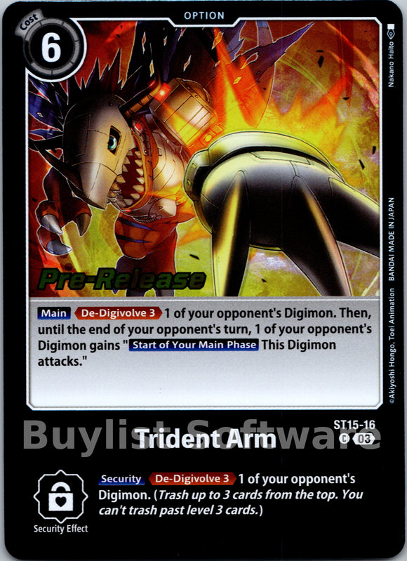 Trident Arm [ST15-16 C] [Starter Deck 15: Dragon of Courage Pre-Release Cards] Foil