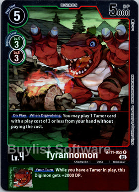 Tyrannomon [BT11-052] [Dimensional Phase] Foil