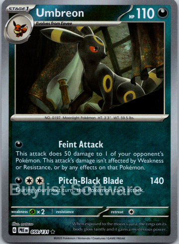 Umbreon (Poke Ball Pattern) [059/131] - (Prismatic Evolutions) Holofoil