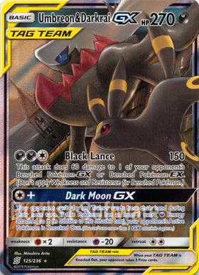 Umbreon & Darkrai GX [125/236] [Unified Minds] Holofoil