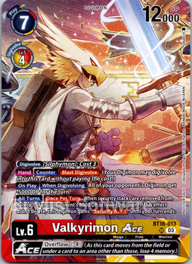 Valkyrimon ACE (Participation) [BT16-013 SR] [Hackers' Slumber Release Event Cards]