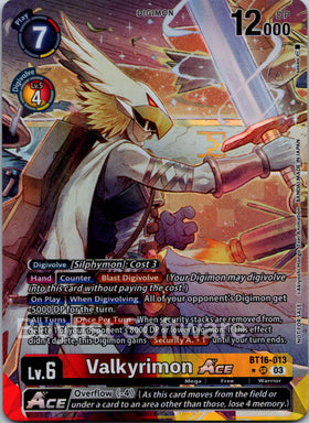 Valkyrimon ACE (Winner) [BT16-013 SR] [Hackers' Slumber Release Event Cards] Foil