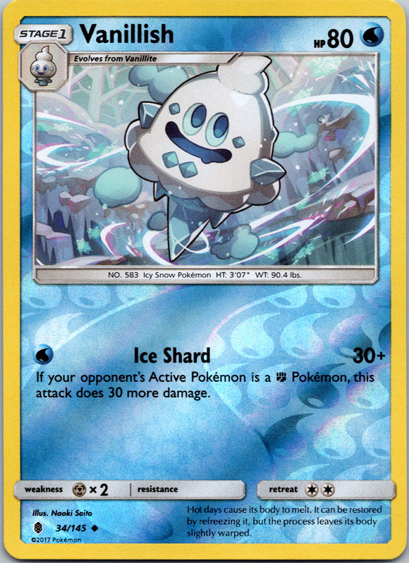 Vanillish [34/145] [Guardians Rising] Reverse Holofoil