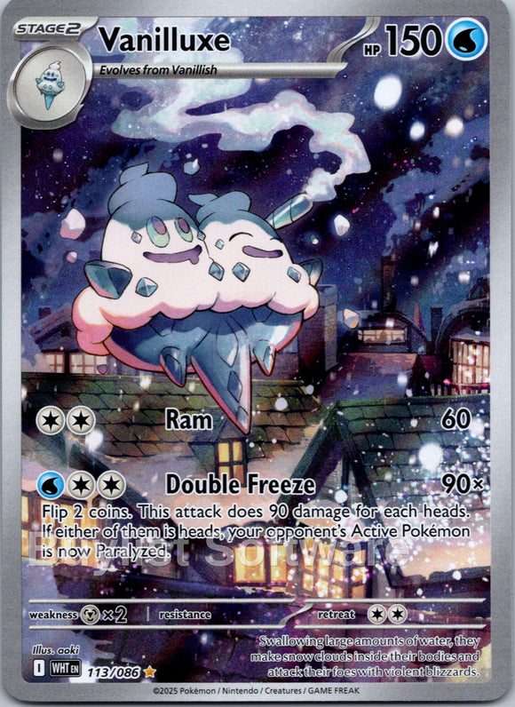 Vanilluxe [113/086] [White Flare] Holofoil