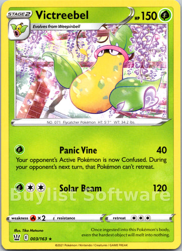 Victreebel [003/163] [SWSH05: Battle Styles]