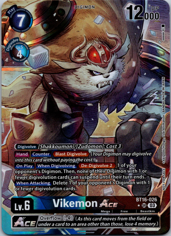 Vikemon ACE (Cyber Eden Release Event Winner) [BT16-026 SR] [Cyber Eden Release Event Cards] Foil