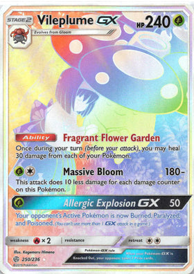 Vileplume GX (Secret) [250/236] [Cosmic Eclipse] Holofoil