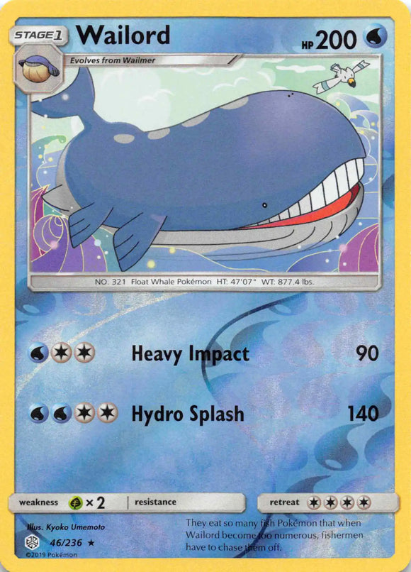 Wailord [46/236] [Cosmic Eclipse] Reverse Holofoil