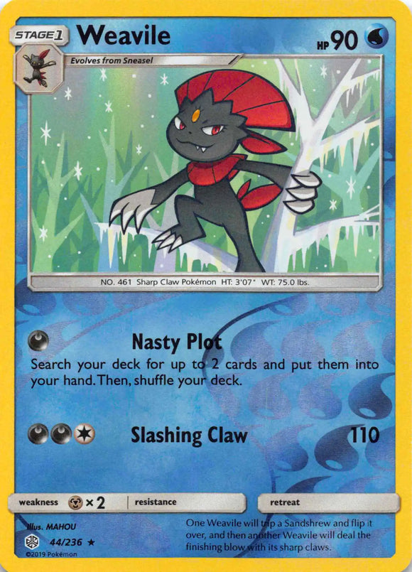 Weavile [44/236] [Cosmic Eclipse] Reverse Holofoil