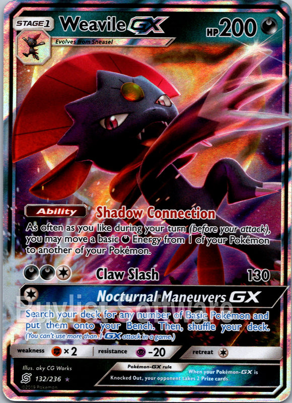 Weavile GX [132/236] [Unified Minds] Holofoil