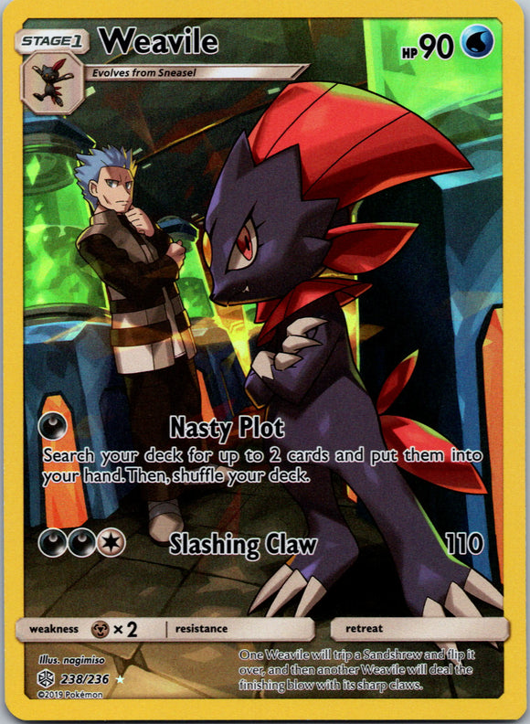 Weavile (Secret) [238/236] [Cosmic Eclipse] Holofoil
