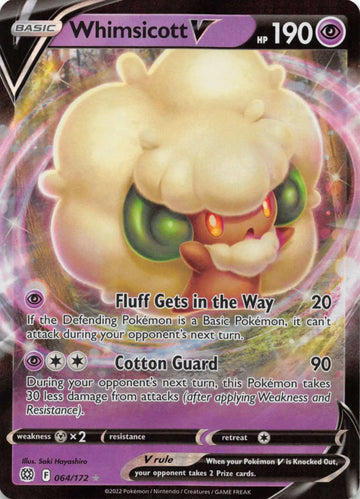 Whimsicott V [064/172] [Brilliant Stars] Holofoil