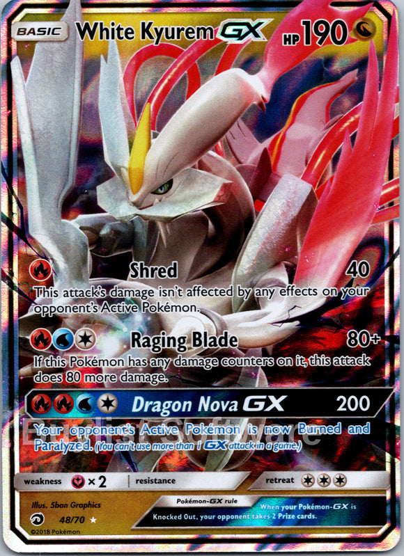 White Kyurem GX [48/70] [Dragon Majesty] Holofoil