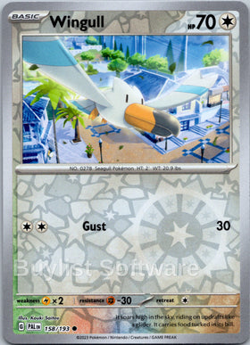 Wingull [158/193] [Paldea Evolved] Reverse Holofoil