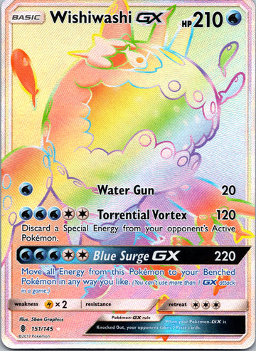 Wishiwashi GX (Secret) [151/145] [Guardians Rising] Holofoil