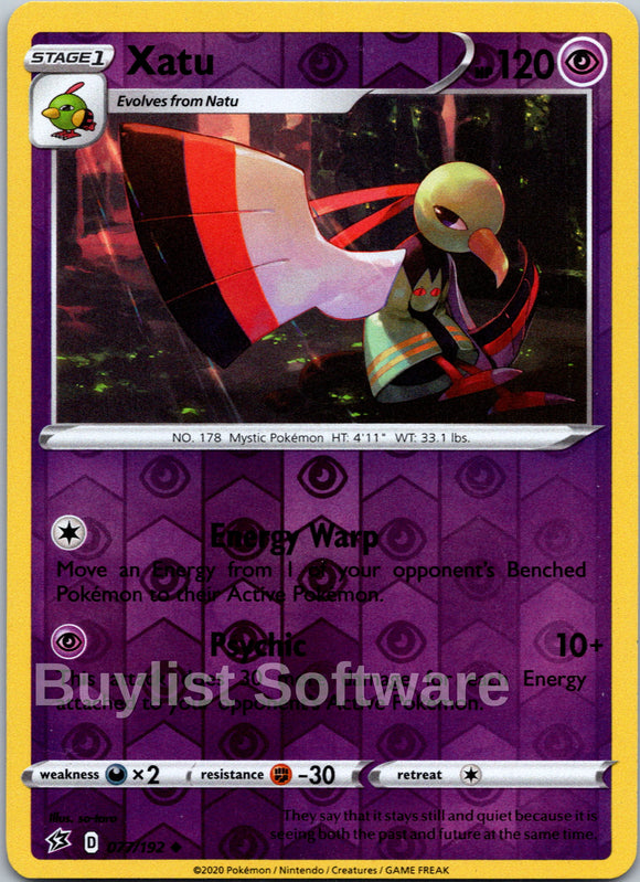 Xatu [077/192] [Rebel Clash] Reverse Holofoil