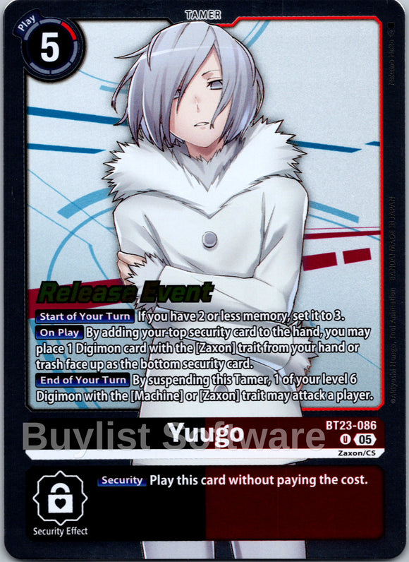 Yuugo [BT23-086 U] [Hackers' Slumber Release Event Cards]