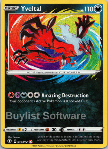 Yveltal [046/072] [Shining Fates] Holofoil