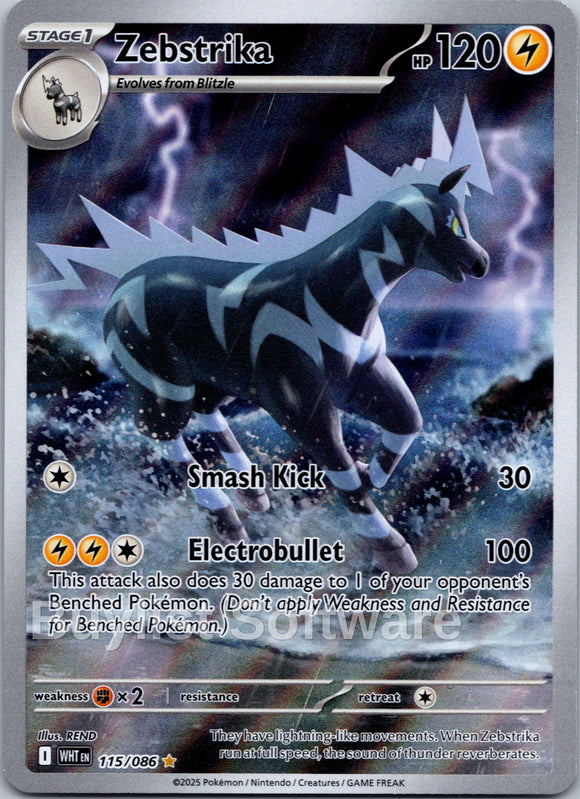 Zebstrika [115/086] [White Flare] Holofoil