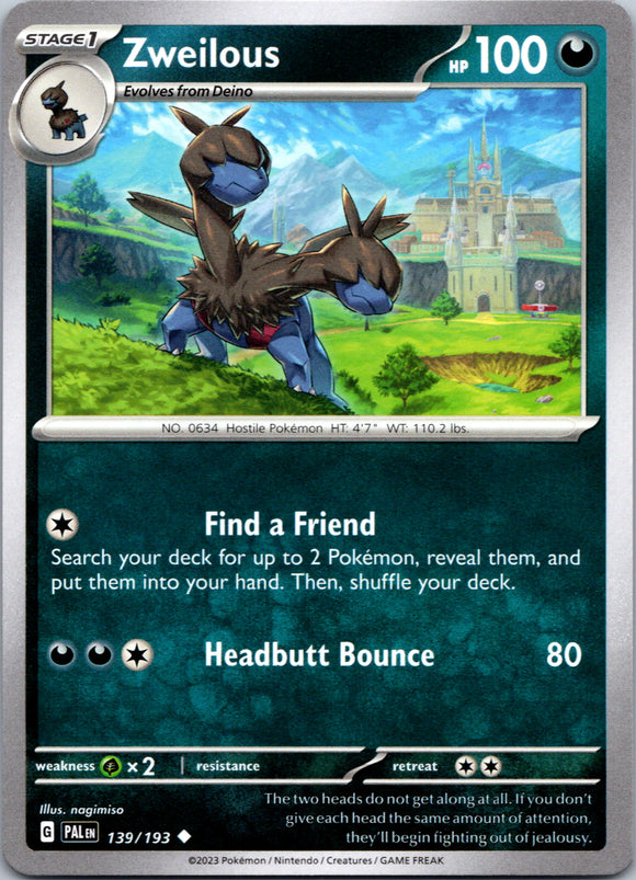 Zweilous [139/193] [Paldea Evolved]
