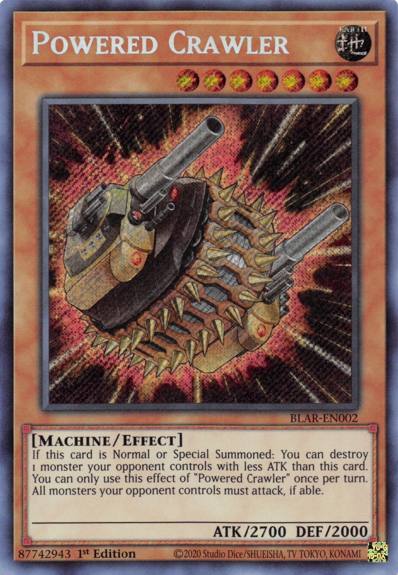 Powered Crawler [BLAR-EN002] Secret Rare