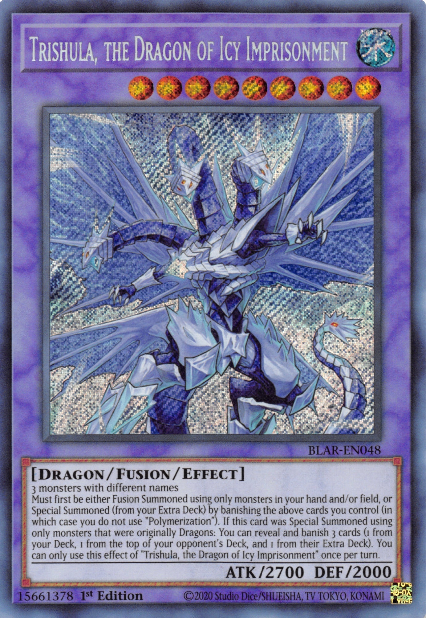 Trishula, the Dragon of Icy Imprisonment [BLAR-EN048] Secret Rare