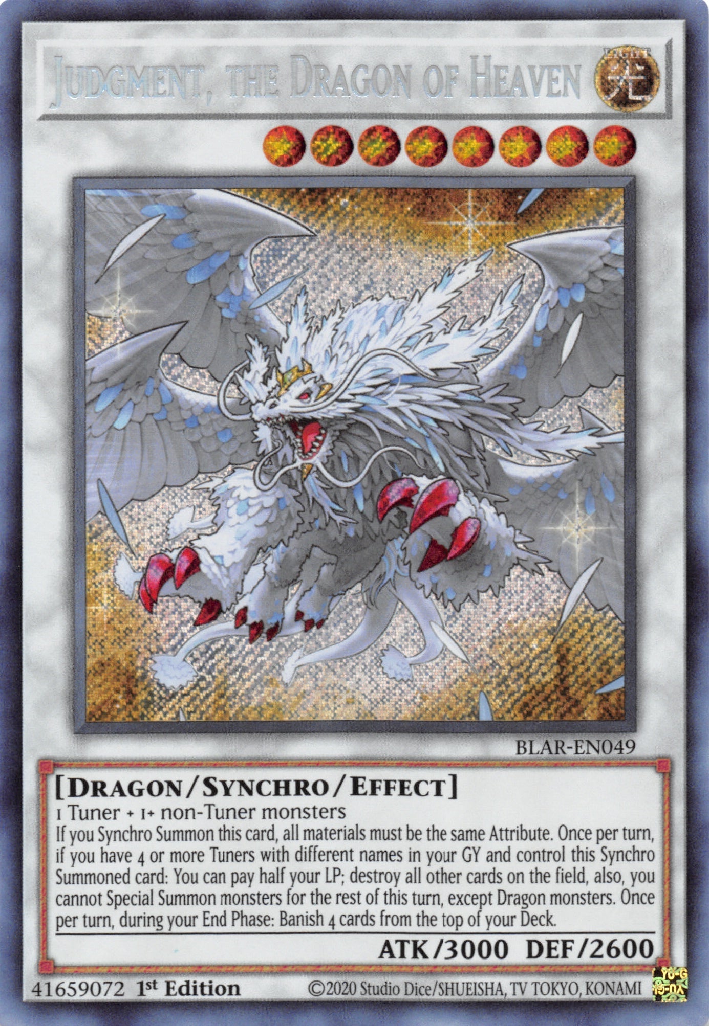 Judgment, the Dragon of Heaven [BLAR-EN049] Secret Rare