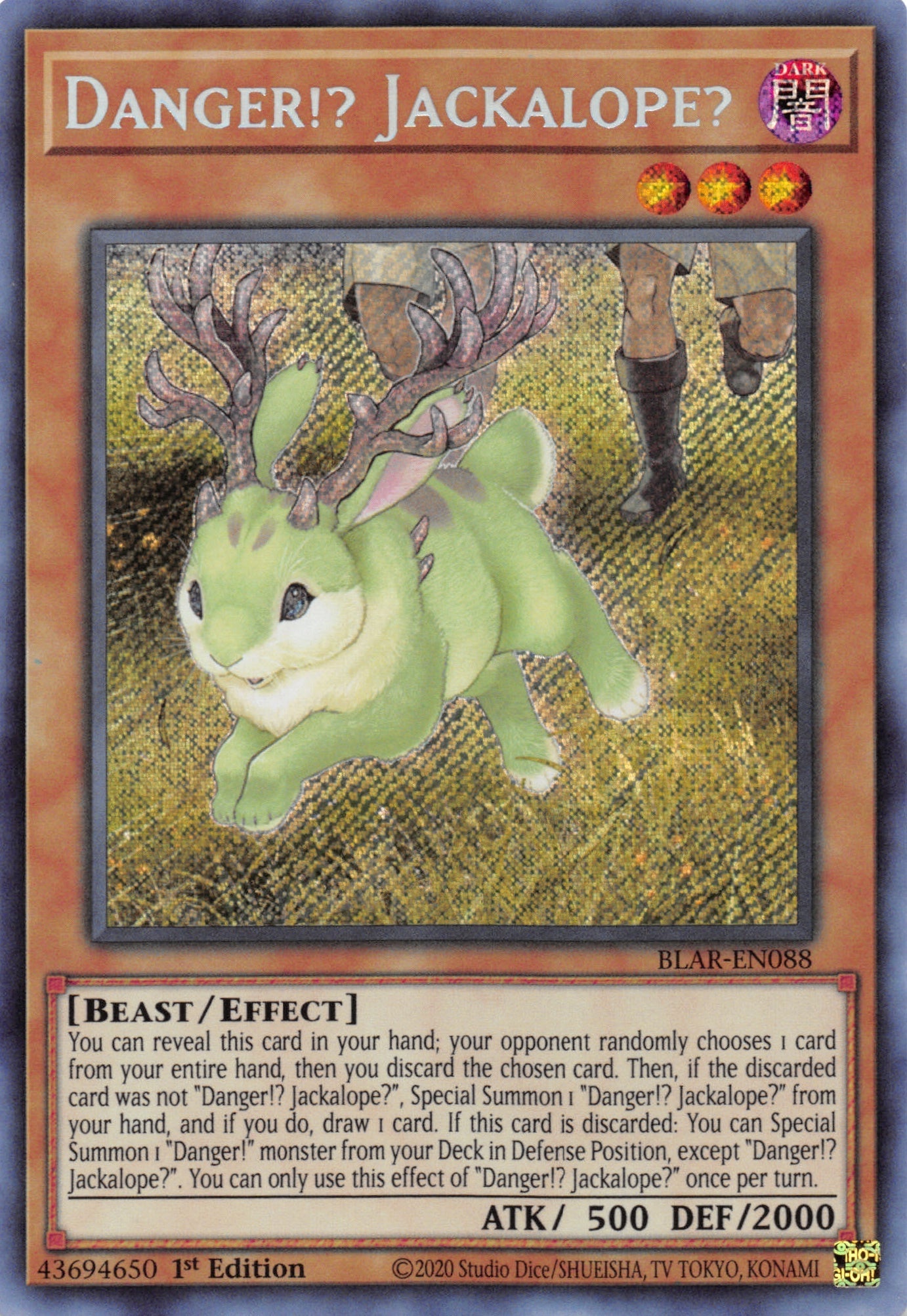 Danger!? Jackalope? [BLAR-EN088] Secret Rare