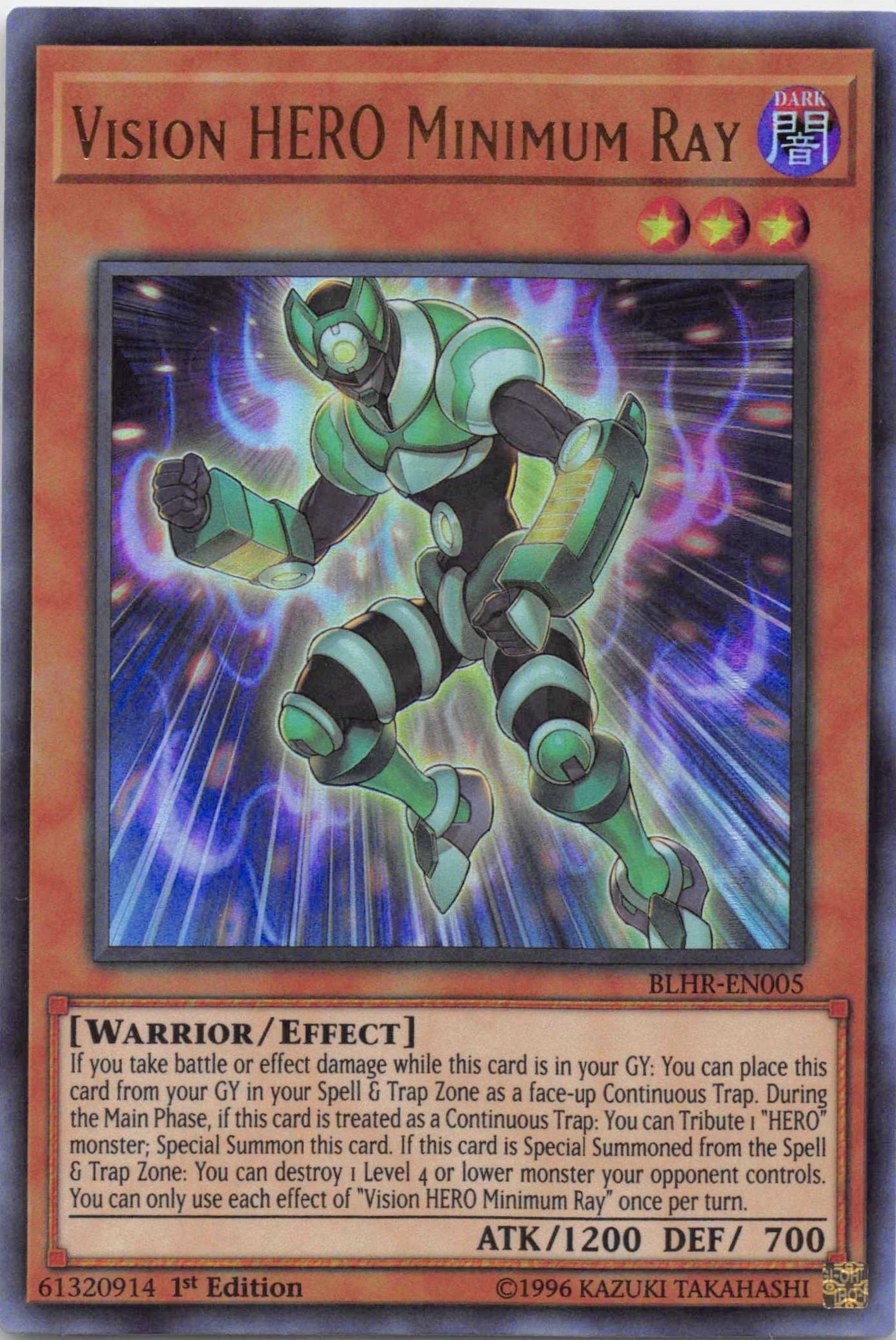 Vision Hero Minimum Ray [BLHR-EN005] Ultra Rare