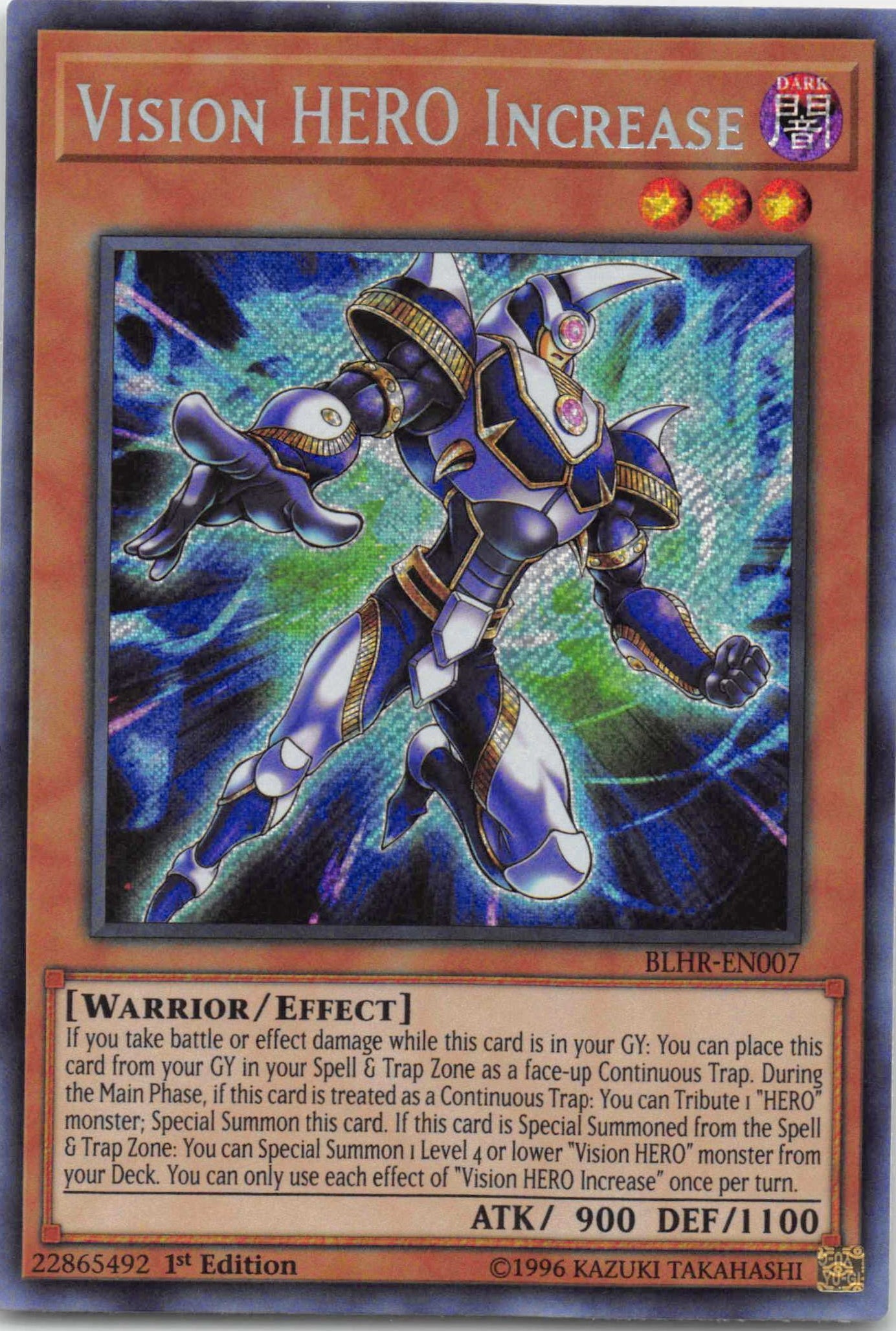 Vision Hero Increase [BLHR-EN007] Secret Rare