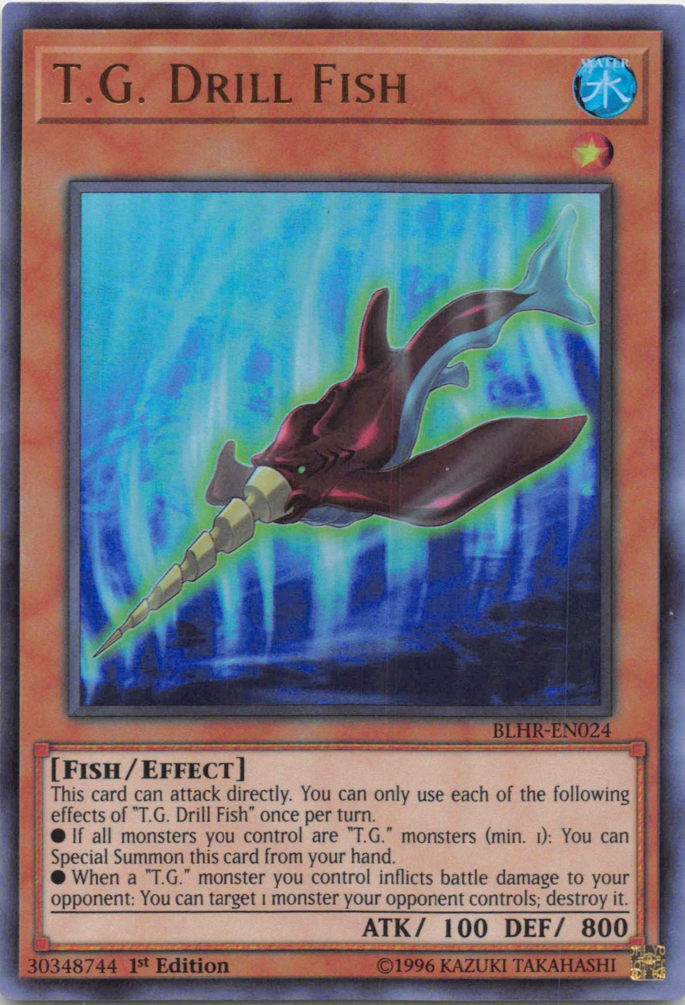 T.G. Drill Fish [BLHR-EN024] Ultra Rare