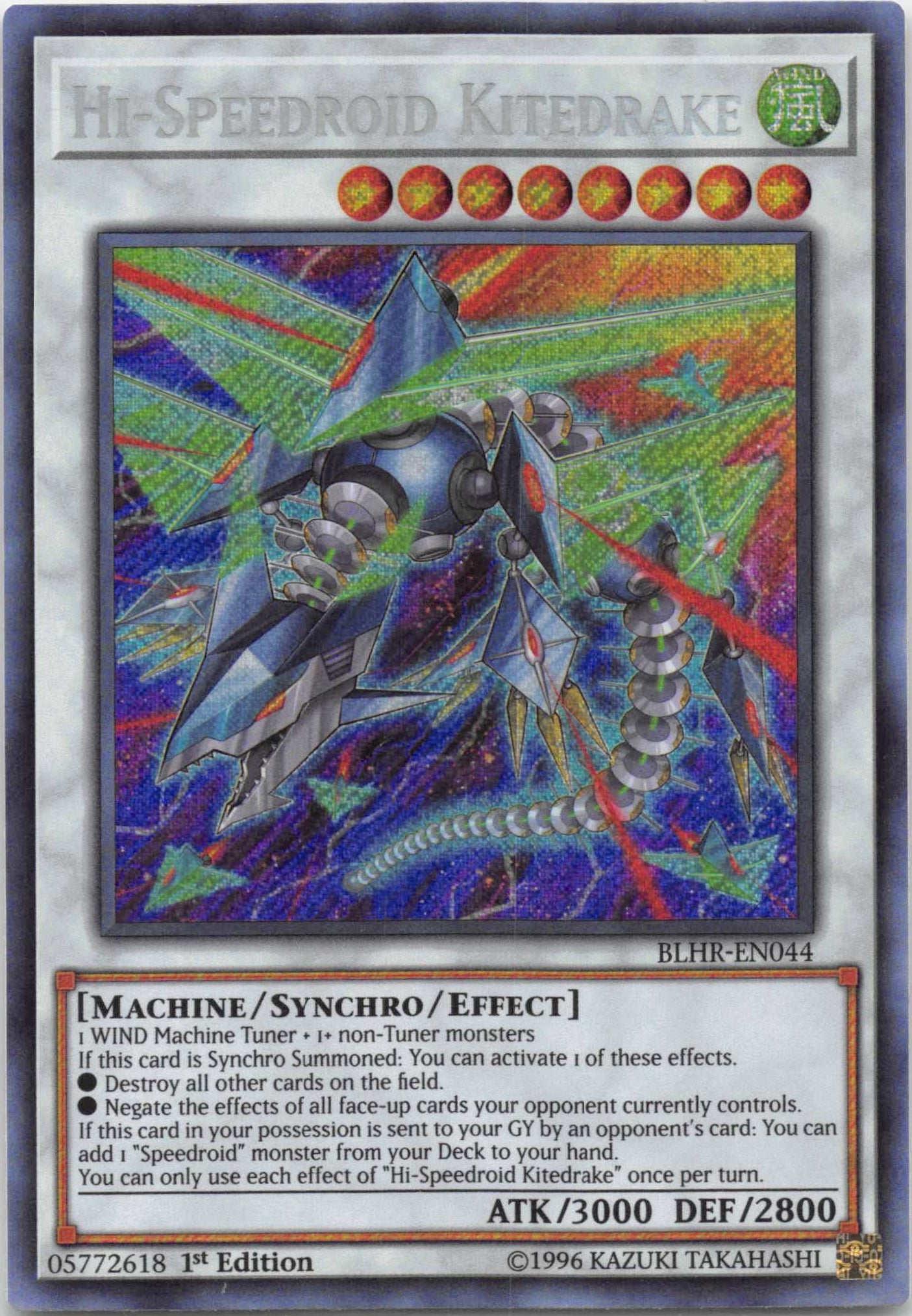 Hi-Speedroid Kitedrake [BLHR-EN044] Secret Rare