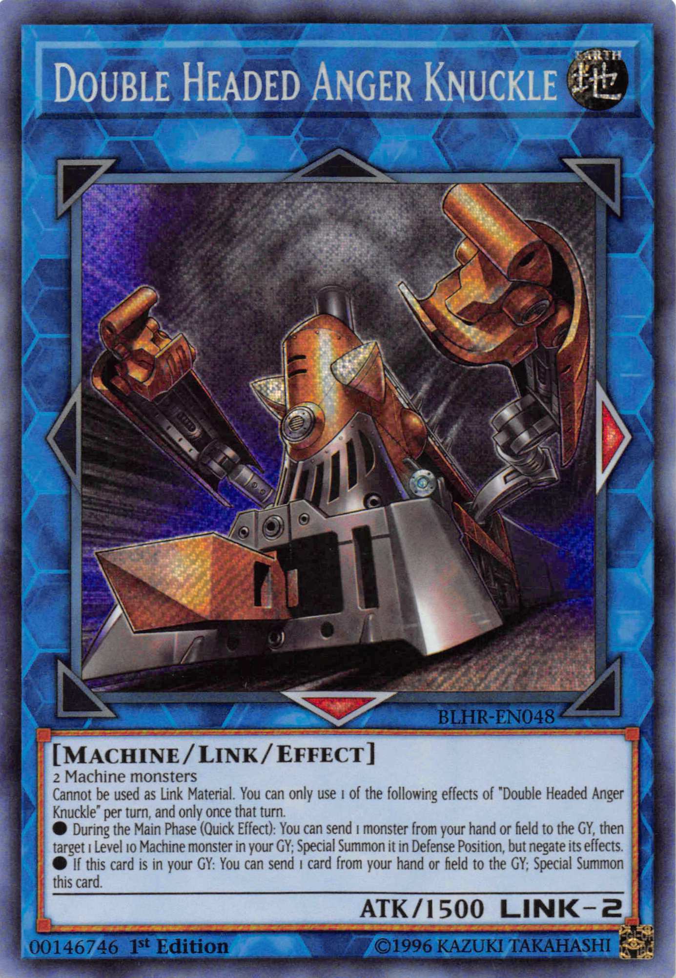 Double Headed Anger Knuckle [BLHR-EN048] Secret Rare